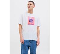 Jack & Jones Shirt "Porto" in Weiß - Größe XL | Herren Plussize