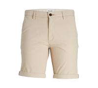 Jack & Jones Shorts JPSTFURY JJSHORTS – Regular Fit, Strukturmuster, Beige – Gr. L