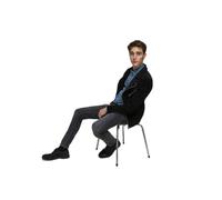Slim-fit-Jeans JACK & JONES "JJIGLENN Slim-Fit mit Stretch und praktischer 5-Pocket-Form", Herren, Gr. 31, Länge 32, grau (grau denim), Denim/Jeans, Obermaterial: 70% Baumwolle, 28% Polyester, 2% Elas