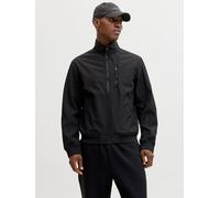 Softshelljacke JACK & JONES "JJEPARKER SOFTSHELL BOMBER SN", Herren, Gr. S, schwarz, Web, Obermaterial: 100% Polyester, unifarben, Jacken Softshelljacke, mit Brust-Reißverschluss (30554919-S) schwarz