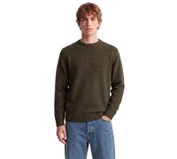 Rundhalspullover JACK & JONES "JJESOHO OLLIE KNIT CREW NECK SN", Herren, Gr. L, grün (rosin), Strick, Obermaterial: 51% Polyester, 41% Polyacryl, 5% Wolle, 3% Elasthan, unifarben, relaxed fit normal,