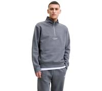 JACK & JONES Regular Fit Sweatshirt aus Baumwoll-Mix Modell 'Soho' in Hellgrau, Größe XL