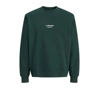 Jack & Jones Sweatshirt JJESOHO SWEAT CREW NECK NOOS Herren L Grün (Scarab), Relaxed-Fit, Rundhals