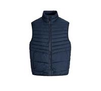 Steppweste JACK & JONES "JJESTATE Praktische Weste mit Beutel, ideal für unterwegs", Herren, Gr. XL, blau (sky captain), Web, Obermaterial: 100% Polyester, unifarben, modisch, normal hüftlang, Westen,