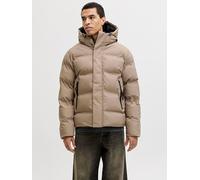 Steppjacke JACK & JONES "JCOFUSION PUFFER JACKET", Damen, Gr. L, desert taupe, Web, Obermaterial: 100% Polyester, unifarben, normal, Rippbündchen, Jacken Steppjacke (25103315-L) desert taupe