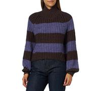 Jack & Jones Strickpullover Damen, Twilight Purple/Stripes:Seal Brown, XS