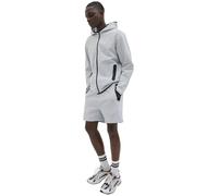 Relaxshorts JACK & JONES "JPSTGORDON FUSION SWEAT SHORTS SRT SN", Herren, Gr. XS, N-Gr, grau (light grau melange), Web, Obermaterial: 58% Polyester, 42% Baumwolle, meliert, modisch, regular fit kniela