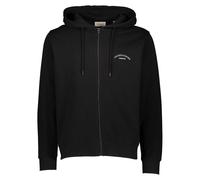 Kapuzensweatjacke JACK & JONES "JJCOLLEGE LOGO SWEAT ZIP HOOD", Herren, Gr. XL, schwarz, Sweatware, Obermaterial: 80% Baumwolle, 20% Polyester, unifarben, relaxed fit normal, Rundhals, Rippbündchen, S