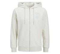 Jack & Jones Sweatjacke in Creme - Größe M | Herren Sweatshirts Jacken