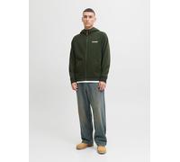 Jack & Jones Sweatjacke in Khaki - Größe L | Herren Sweatshirts Jacken