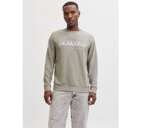 Jack & Jones Sweatshirt "Devin" in Khaki - Größe L | Herren Plussize