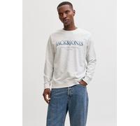 Jack & Jones Sweatshirt "Devin" in Silber - Größe XL | Herren Plussize