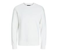 Jack & Jones Sweatshirt JJESTAR BASIC SWEAT CREW NECK NOOS Rundhals Einfarbig Weiß Gr. XS