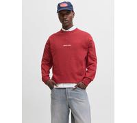 Jack & Jones Sweatshirt "Jormorrebro" in Rot - 40% | Größe L | Herren Plussize