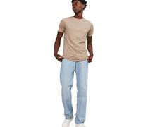 Jack & Jones T-Shirt aus Bio-Baumwolle in Hellbraun XS Regular Fit