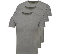 JACK & JONES T-Shirt Basic O-Neck Black Jack and Jones T-Shirt, Herren, Shirt (S, 3er Pack grau)
