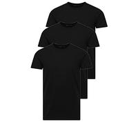 JACK & JONES T-Shirt Basic O-Neck Black Jack and Jones T-Shirt, Herren, Shirt (S, 3er Pack schwarz)