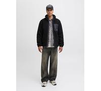 Jack & Jones Teddyjacke in Schwarz - Größe M | Herren Sweatshirts Jacken