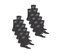JACK & JONES Tennissocken Herren Schwarz Weiß One Size | JACDIRECT TENNIS SOCK 20er Pack Sportsocken Freizeitsocken Elastischer Bund Strapazierfähig