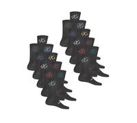 JACK & JONES Tennissocken Herren Schwarz Weiß One Size | JACDIRECT TENNIS SOCK 20er Pack Sportsocken Freizeitsocken Elastischer Bund Strapazierfähig