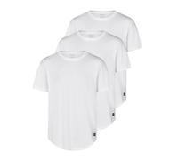 JACK & JONES Tshirt Herren lang geschnitten Set 100% Bio-Baumwolle Regular Fit JJENOA 3er Pack Rundhals Kurzarm Sommer Organic Basic Tee Shirt, Größe:3XL, Farbe:Pack 3 (White)