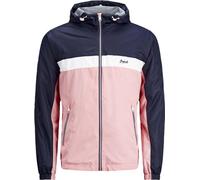 JACK & JONES Übergangsjacke Jorself Windjacke leichte Jacke Kapuze Mehrfarbig, L, Mehrfarbig (Silver Pink)