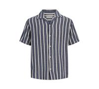 Jack & Jones Überhemd Coba Stripe Resort Hemd Blau M