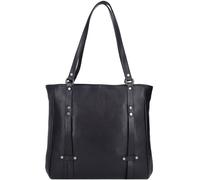 Jack Kinsky Alassio 4 Schultertasche Leder 34 cm schwarz