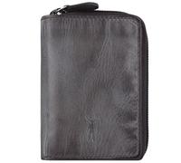 Jack Kinsky Nelson Geldbörse RFID Leder 11 cm grau