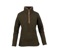 JACK PYKE Damen-Fleecepullover, 300 g, Thermo-Fleece-Jacke, Viertelreißverschluss, Nubuk-Paspelierung, elastische Bündchen und Taille, Feldpullover zum Wandern, Outdoor-Wear - Größen XS-3XL, dark