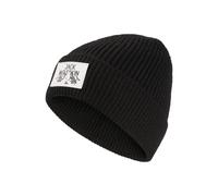 Jack Wolfskin Mütze Badge Beanie, Unisex, Schwarz, Einheitsgröße EU
