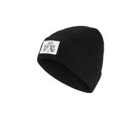Jack Wolfskin Mütze Badge Beanie, Unisex, Schwarz, Einheitsgröße EU