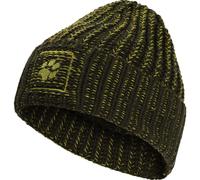 Jack Wolfskin Badge PAW Beanie obsidian moss (E0205) One Size