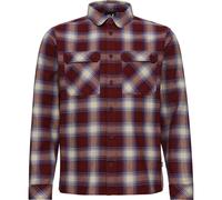 Flanellhemd JACK WOLFSKIN "BAJA FLANNEL SHIRT M", Herren, Gr. XXXL (60), Normalgrößen, check, merlot, Obermaterial: 100% Baumwolle, Hemden (43649735-XXXL) check, merlot