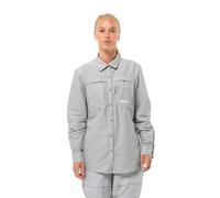 Jack Wolfskin Barrier LS Shirt Women Bluse mit Mücken- und Sonnenschutz Damen M grey Cool Grey