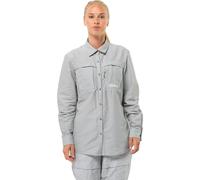 Jack Wolfskin Barrier LS Shirt Women Bluse mit Mücken- und Sonnenschutz Damen L grey Cool Grey