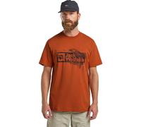 Jack Wolfskin Brand Kurzarm-t-shirt 3XL Burnt Orange