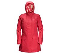 Jack Wolfskin, Cape York Paradise Coat, Hartschalen-Mantel, Tulpe Rot, L, Frau