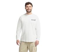 Longsleeve JACK WOLFSKIN "CONFIDENT LS T M", Herren, Gr. XXXL (60), trail, starkweiß, Obermaterial: 100% BAUMWOLLE, Shirts (45430952-XXXL) trail, starkweiß