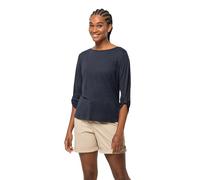 JACK WOLFSKIN Damen Shirt CORAL COAST 3/4 T W night blue S (4064993696905)