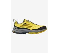 Wanderschuh JACK WOLFSKIN "CYROX TEXAPORE LOW M", Herren, Gr. UK9-EU43, Normalschaft, hotmustard, Obermaterial: Leder. Futter: Textilmaterial, Schuhe Wanderschuh (85620922-9) hotmustard