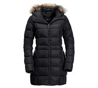Jack Wolfskin Damen BAFFIN ISLAND COAT winddichter Daunenmantel, schwarz, S