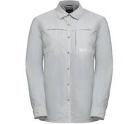 Jack Wolfskin Barrier LS Shirt Women Bluse mit Mücken- und Sonnenschutz Damen XL grey Cool Grey