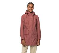 Jack Wolfskin Damen Cape York Paradise Coat, Wetterschutzjacke aus recyceltem TEXAPORE ECOSPHERE, Regenmantel mit Allover-Print auf der Innenseite, wasser- & winddicht