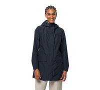 Jack Wolfskin Damen Cape York Paradise Coat, Wetterschutzjacke aus recyceltem TEXAPORE ECOSPHERE, Regenmantel mit Allover-Print auf der Innenseite, wasser- & winddicht