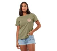 Jack Wolfskin Damen Discover Heart T W T-Shirt, Bay Leaf, XS