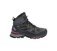 Trekkingschuh JACK WOLFSKIN "FORCE TREKKER TEXAPORE MID W" Gr. UK 4,5 - EU 37,5, Normalschaft, pink (black, pink) Schuhe Damen (19884829-4,5)