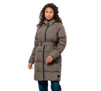 Jack Wolfskin Winter-Daunenmantel Frozen Lake Coat (winddicht, wasserabweisend, atmungsaktiv) braun Damen, Größe XL