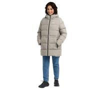 Daunenjacke JACK WOLFSKIN "FROZEN PALACE LONG JKT W RDS", Damen, Gr. XL, pale sand, Obermaterial: 100% Polyester. Futter: 100% Polyester. Wattierung: 90% Entendaune, 10% Federn, hüftbedeckend, Jacken,