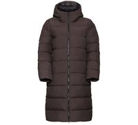 Daunenmantel JACK WOLFSKIN "FROZEN PALACE COAT W", Damen, Gr. M, grau (peat), Obermaterial: 100% Polyester. Futter: 100% Polyester. Wattierung: 90% Entendaune, 10% Federn, sportlich, hoch geschlossene